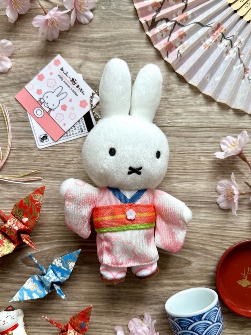 Miffy Sakura Kitchen Kimono Plush Keychain Japan Arashiyama Limited Edition